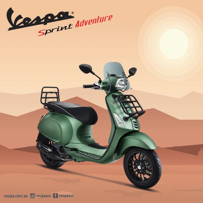 Vespa-adventure-sprint-green_social-media_dealerships | Ace Scooters ...